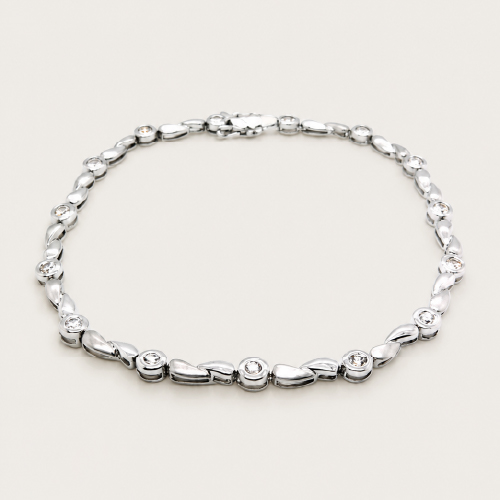 18K White Gold Diamond Bracelet