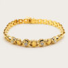 20K Yellow Gold Diamond Bracelet