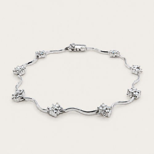 18K White Gold Diamond Bracelet