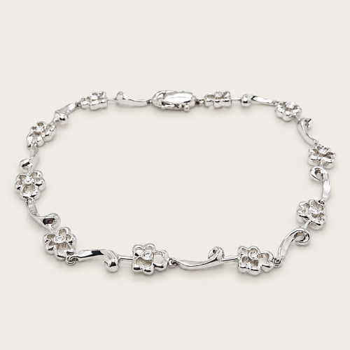 18K White Gold Diamond Bracelet