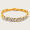 20K Yellow Gold Diamond Bracelet