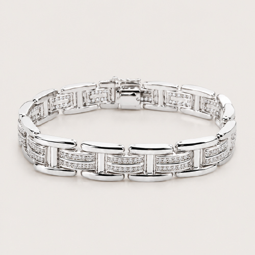 18K White Gold Diamond Bracelet