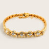 20K Yellow Gold Diamond Bracelet