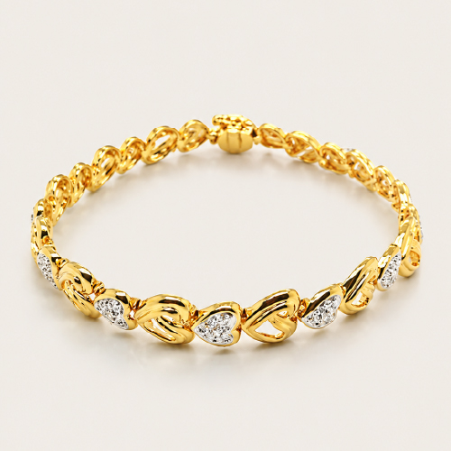 18K Yellow Gold Diamond Bracelet