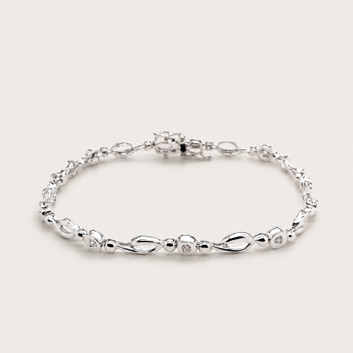 18K White Gold Diamond Bracelet