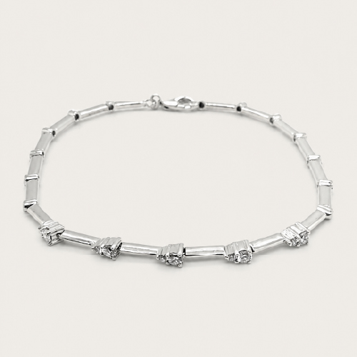 18K White Gold Diamond Bracelet