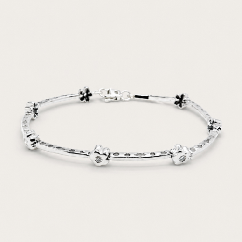 18K White Gold Diamond Bracelet