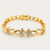 20K Yellow Gold Diamond Bracelet