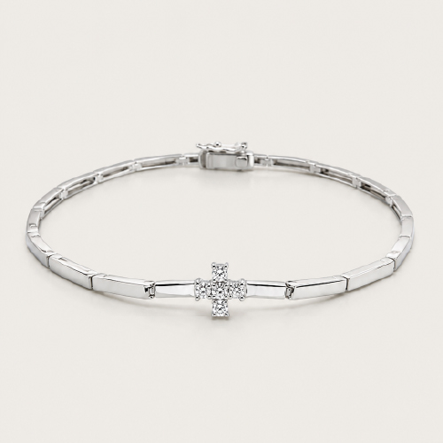 18K White Gold Diamond Bracelet
