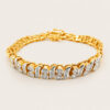 20K Yellow Gold Diamond Bracelet