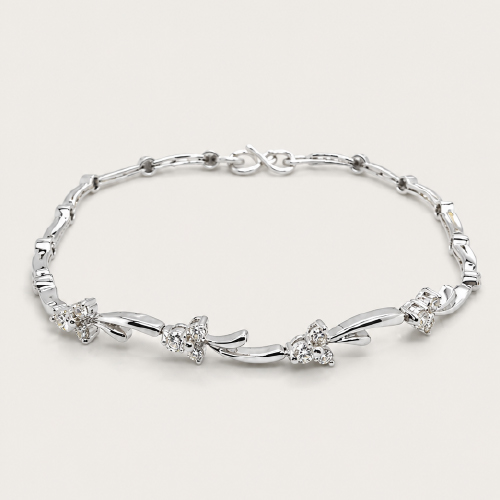 18K White Gold Diamond Bracelet