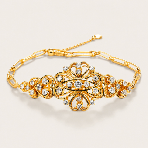 18K Yellow Gold Diamond Bracelet