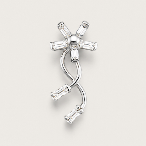 18K White Gold Diamond Pendant