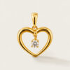 20K Yellow Gold Diamond Pendant
