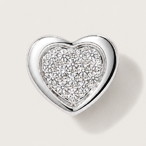 18K White Gold Diamond Pendant