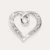 18K White Gold Diamond Pendant