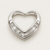 18K White Gold Diamond Pendant