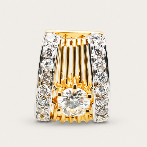 20K Yellow Gold Diamond Pendant