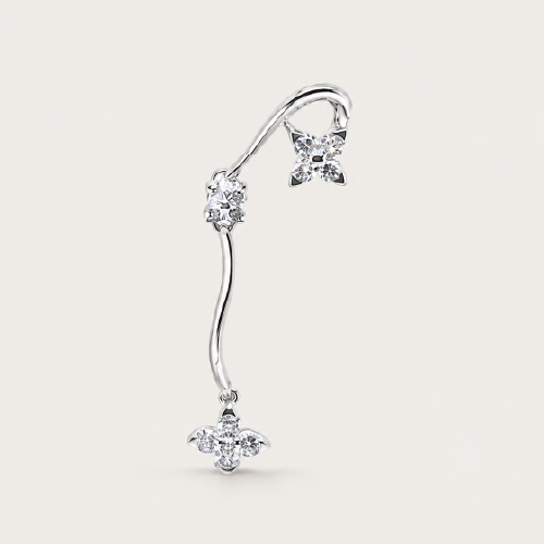 18K White Gold Diamond Pendant