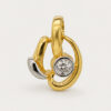20K Yellow Gold Diamond Pendant