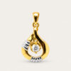 20K Yellow Gold Diamond Pendant