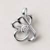 18K White Gold Diamond Pendant