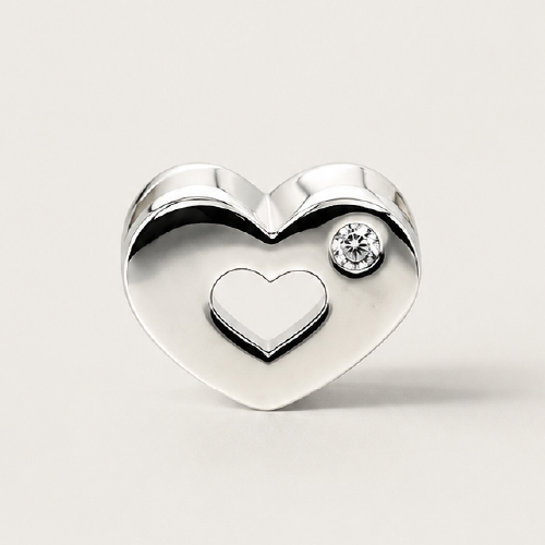 18K White Gold Diamond Pendant