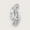 18K White Gold Diamond Pendant