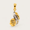 20K Yellow Gold 2 Tone Diamond Pendant