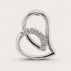 14K White Gold Diamond Pendant