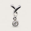 18K White Gold Diamond Pendant
