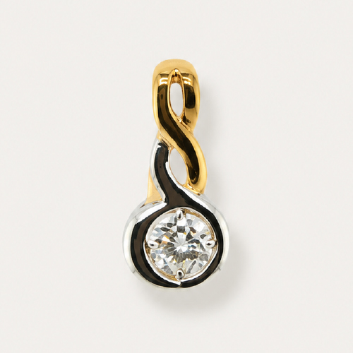 20K Yellow Gold Diamond Pendant