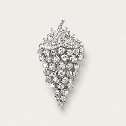18K White Gold Diamond Pendant