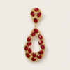 18K Yellow Gold Diamond & Enhanced Ruby Pendant