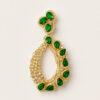 18K Yellow Gold Diamond & Emerald Pendant