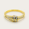20K Yellow Gold Diamond Ring