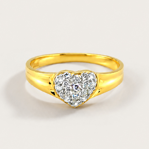 18K Yellow Gold Diamond Ring