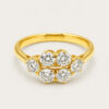20K Yellow Gold Diamond Ring