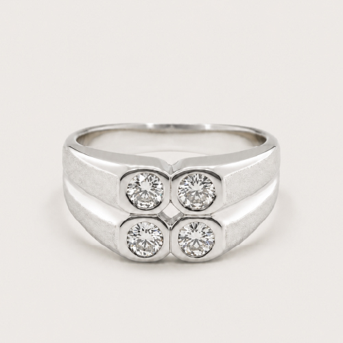 PT900 Diamond Ring