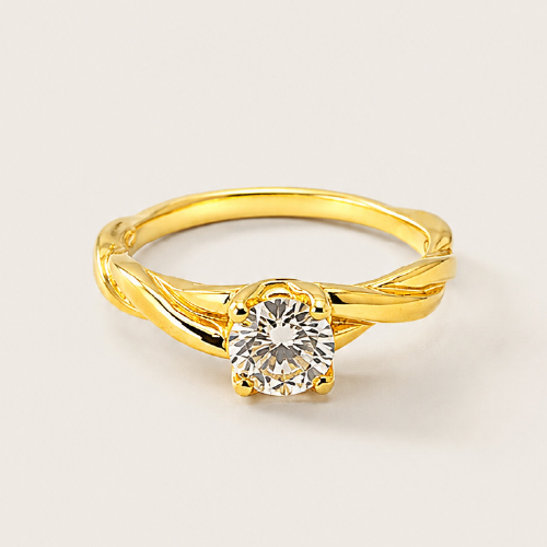 18K Yellow Gold Diamond Ring