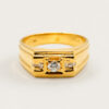 20K Yellow Gold Diamond Ring