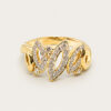 18K Yellow Gold Diamond Ring