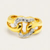 18K Yellow Gold Diamond Ring
