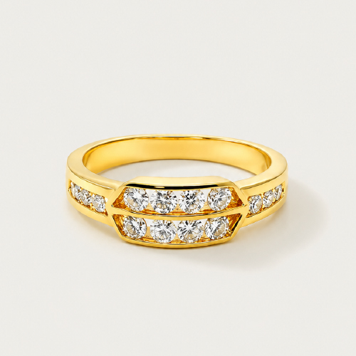 18K Yellow Gold Diamond Ring