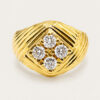 20K Yellow Gold Men’s Diamond Ring