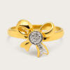 20K Yellow Gold Diamond Ring