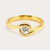 20K Yellow Gold Diamond Ring