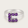18K White Gold Amethyst Ring