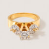 20K Yellow Gold Diamond Ring