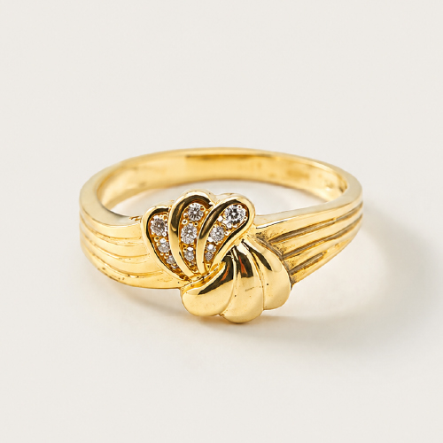 14K Yellow Gold Diamond Ring